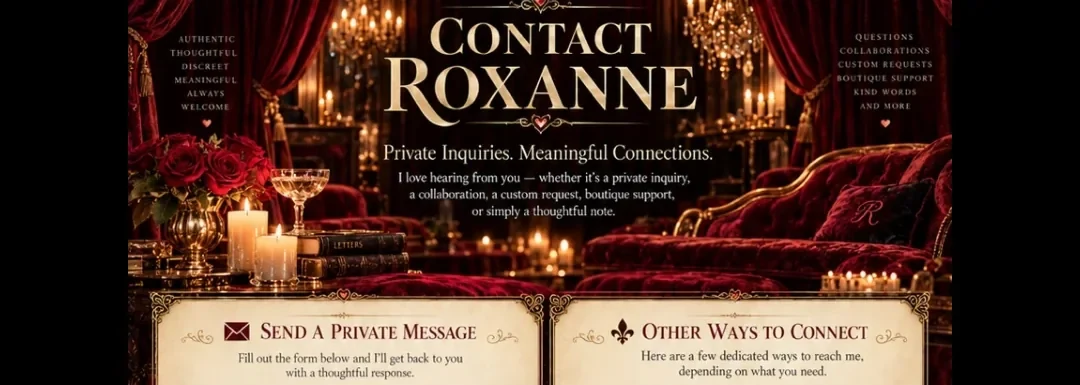 Contact Roxanne: burgundy velvet, candles, ornate gold details and roses